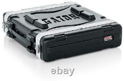 Gator Lightweight Molded 2U Rack Case with Heavy Duty Latches (GR-2L)