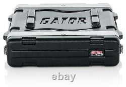 Gator Lightweight Molded 2U Rack Case with Heavy Duty Latches (GR-2L)