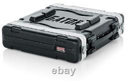 Gator Lightweight Molded 2U Rack Case with Heavy Duty Latches (GR-2L)