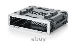 Gator Lightweight Molded 2U Rack Case with Heavy Duty Latches Standard 19.25