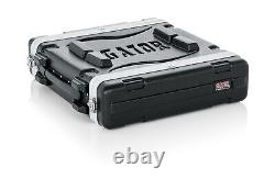 Gator Lightweight Molded 2U Rack Case with Heavy Duty Latches Standard 19.25