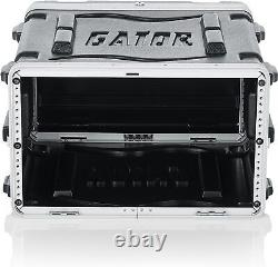 Gator Lightweight Molded 6U Rack Case with Heavy Duty Latches 19.25 depth