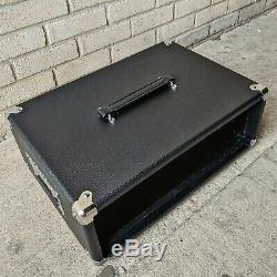 Gator Retro Rack Series GR-RETRORACK-3BK Vintage Amp Vibe Rack Case, 3U Black