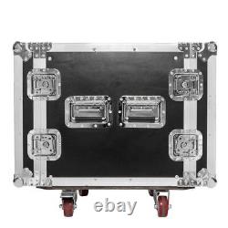 Glarry 19 Space Rack Case Two Door 10U DJ Equipment Cabinet for Audio Equipment