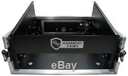 Harmony Case HCM2U DJ Pro Audio 10U Slant Top 4U Vertical Mixer Rack Case New