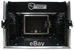 Harmony Case HCM6U DJ Pro Audio 10U Slant Top 8U Vertical Mixer Rack Case New