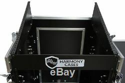 Harmony HC11M16UCT Flight 11U Slant Top Mixer Case 18U Vertical Rack with Table