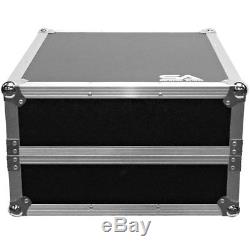 Heavy Duty 2 Space ATA Rack Case with 10U DJ Mixer Top and Laptop Shelf
