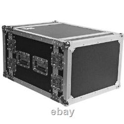 Heavy Duty 8 Space ATA Rack Case 8U PA DJ Amplifier Flight Road Case
