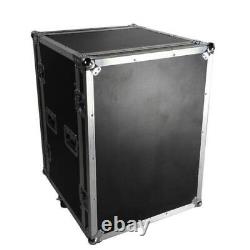 Hot 16U Professional 19 Space Rack Case DJ Equipment Cabinet Black