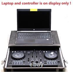 LASE Euro Style Case For Pioneer DDJ-FLX4 Controller with Glide for Laptop