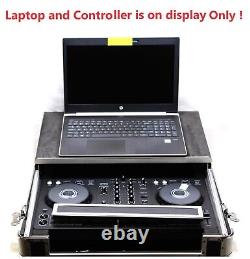 LASE Euro Style Case For Pioneer DDJ-FLX4 Controller with Glide for Laptop
