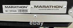 MARATHON ROLLING A/V-DJ SLANT 19 RACK ROAD CASE with Yamaha MG166CX MIXER