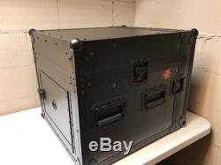 Mr. Dj CASE4000BK Flight Chest Style DJ Case with Mixer/CD Case Rack