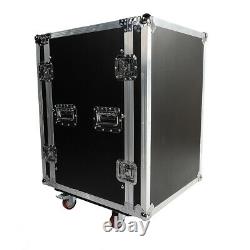 Musical 19 16U Space Rack Double Layer Double Door DJ Equipment Cabinet Case