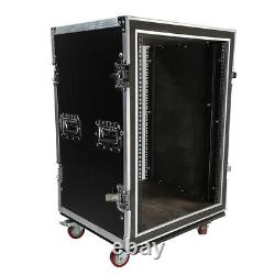 Musical 19 16U Space Rack Double Layer Double Door DJ Equipment Cabinet Case