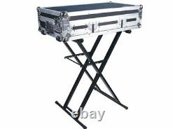NEW! Odyssey LTBXS Portable Pro DJ Coffin Mixer Keyboard X-Stand with Rubber Pads