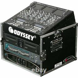 New Odyssey FR1006 Amp/Mixer Combo Flight DJ Case With 10U/6U Rack Spaces