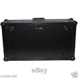 Numark Mixtrack Pro 2 all black DJ ATA 300 flight case XS-MXTSBLTBL Laptop Shelf