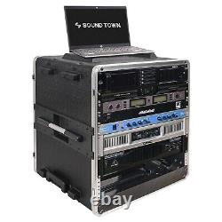 OPEN BOXSound Town 12U Rack Case with 11U Rack ABS Construction (STRC-A12UT-R)