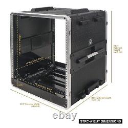 OPEN BOXSound Town 12U Road Case with 11U Rack Space ABS (STRC-A12UT-R)