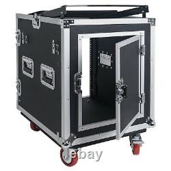 OPEN BOXSound Town 12U Road Case with 12U Slant Mixer Top, Table (STMR-S12UWT-R)