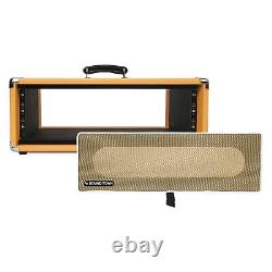 OPEN BOXSound Town Vintage 3U Amp Rack Case 12.5 Depth, Dust Cover STVRC-3OR-R
