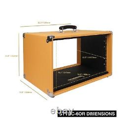OPEN BOXSound Town Vintage 6U Rack Case 12.5 Dust Cover Orange (STVRC-6OR-R)