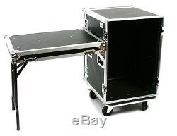 OSP 16 Space Amp ATA Tour Flight Rack Road Case withLid Table