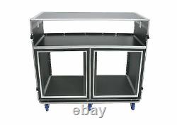 OSP ATA-FOH-2SL Deluxe FOH System withdual 12U-Racks & Standing Lid Tables