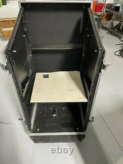 Odyssey 16U PA FZ1116W Rack/Road Case with 11U Slant Mixer Top + Rack Shelf