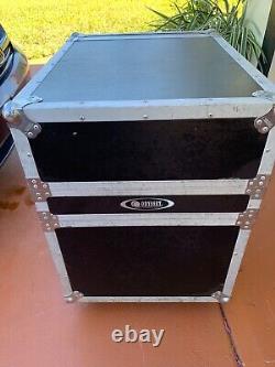 Odyssey ATA Combo Mixer and 8 space Rack Case WithWheels & 10 gauge power supply