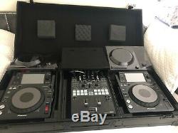 Odyssey Black Label FZBM12WBL Universal Turntable DJ Coffin with Wheels