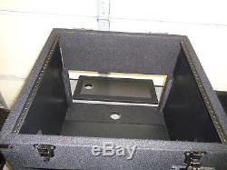 Odyssey Carpeted Combo Mixer Rack Case 4 Spaces LATCH ISSUE