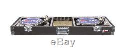 Odyssey Cases CDJ10 New Carpeted Pro DJ Turntable / Mixer With Turntable Wells