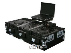 Odyssey Cases CGS10CDJ New Heavy Duty Glide Style Carpeted Covered Cd DJ Coffin