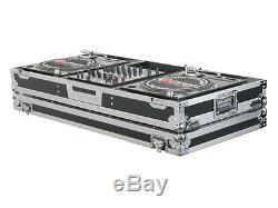 Odyssey Cases FZBM12W New 12 Mixer Turntable Battle Mode Flight Case With Wheels