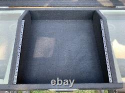 Odyssey DJ Coffin Hard Case For 2 Turntables CD Player Mixer Rack Black Carpeted