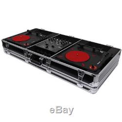 Odyssey DJ Coffin for Two Numark PT01 Scratch Turntables and A Compact 10 Mixer