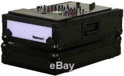 Odyssey FFX10MIXBL New 10 Pro DJ Mixer Case Flight Fx Series All Black Hardware
