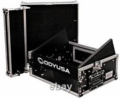 Odyssey FR0802 8U x 2U Slant Top Mixer/DJ Rack Case + 1SKB-AV8 A/V Laptop Shelf