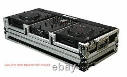 Odyssey FR10CDJWE DJ Coffin with Wheels For 2 Large CD Players CDJ + 10 Mixer