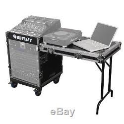 Odyssey FZ1112WDLX Flight Zone Deluxe ATA Combo Rack With Wheels & Side Table