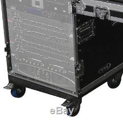 Odyssey FZ1112WDLX Flight Zone Deluxe ATA Combo Rack With Wheels & Side Table