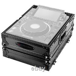 Odyssey FZ3000BL Flight Road Case in Black to fit Pioneer DJ CDJ-3000 Player
