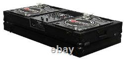 Odyssey FZBM10WBL Black Label Universal Turntable DJ Coffin with Wheels