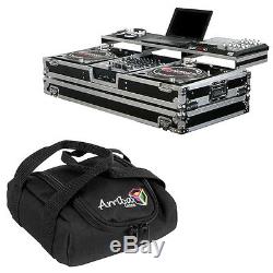 Odyssey FZGSPBM12W DJ Mixer & Turntable Coffin Case Remixer Glide Arriba Bag