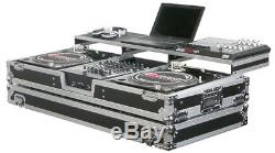 Odyssey FZGSPBM12W New Pro DJ Mixer & Turntable Coffin Case Remixer Glide Style