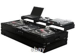 Odyssey FZGSPBM12WBL, Universal Black 12 Format DJ Mixer case 2 Turn Tables 15
