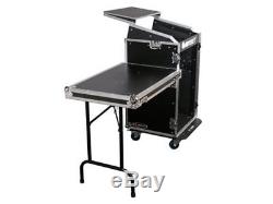 Odyssey Top Load Rack PA DJ Case with Laptop Mount & Table 10/16 Spaces New